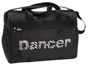 Dansbagz Zebra "Dancer" Duffel Bag One Size Black